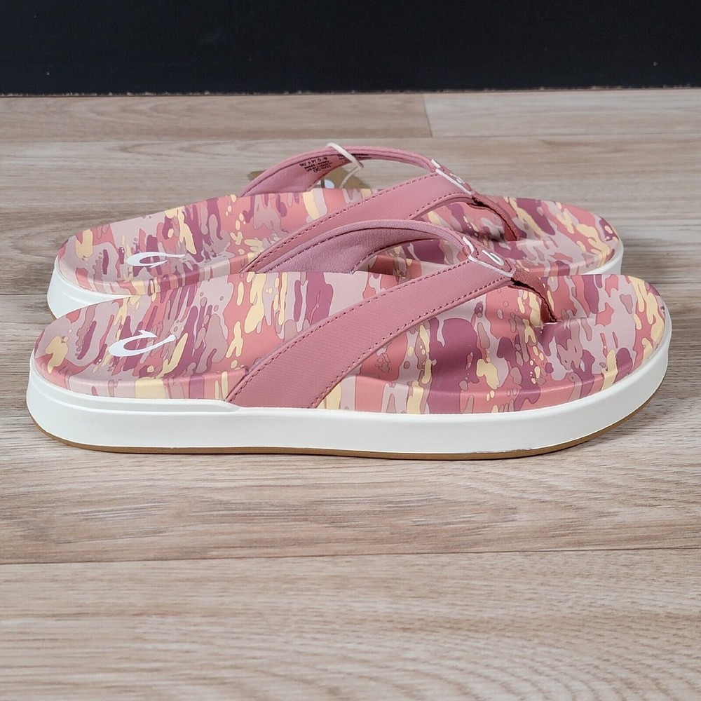 OluKai NU'A PI'O Sandals Womens Size 7 Ash Rose Wai Camo 20445-AVWQ - Picture 3 of 5